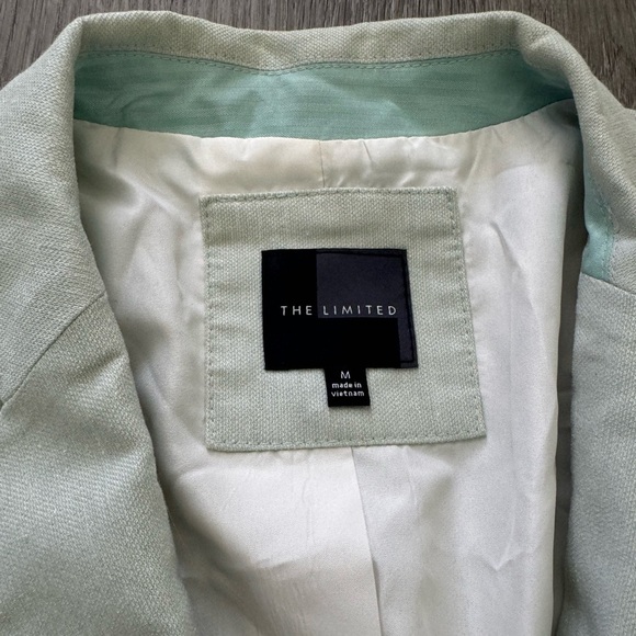 Light teal The Limited Linen Blend Blazer size medium - Picture 2 of 4